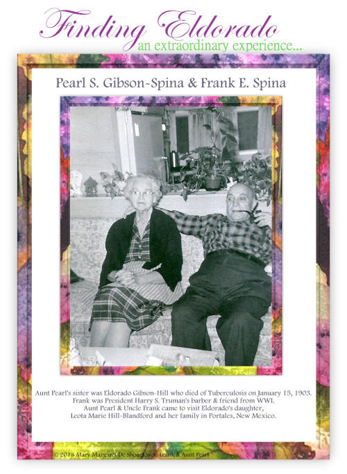 Pearl S Gibson-Spina, Frank E Spina, President Harry S Truman's Barber & WWI Friend