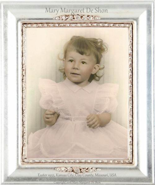 Mary Margaret De Shon, Easter 1955, Kansas City, Clay County, Missouri