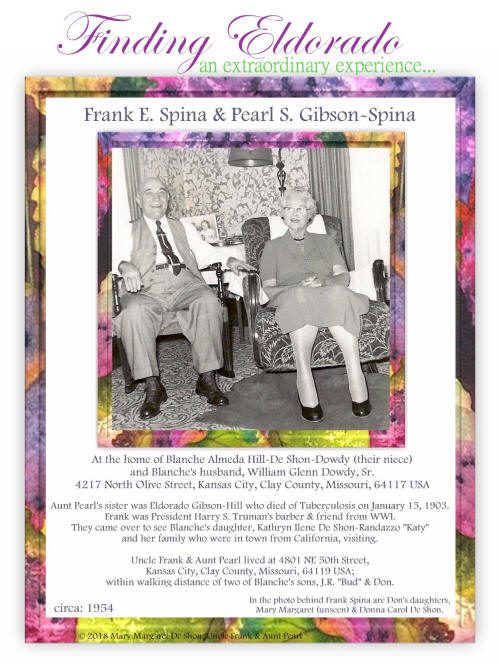 Frank E. Spina & his wife, Pearl S. Gibson-Spina. Frank was President Truman's Barber